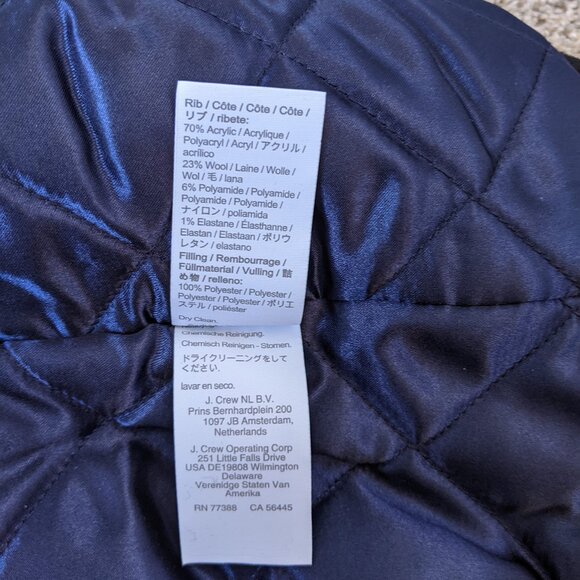 J. Crew Black Lodge Coat in Italian stadium-cloth wool, size 4 and NWT - Picture 9 of 11